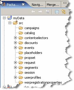 Setting Up Your Portal Development Environment 5. Click Finish. The mydata folder now appears in the Package Explorer window, as shown in Figure 2-14.