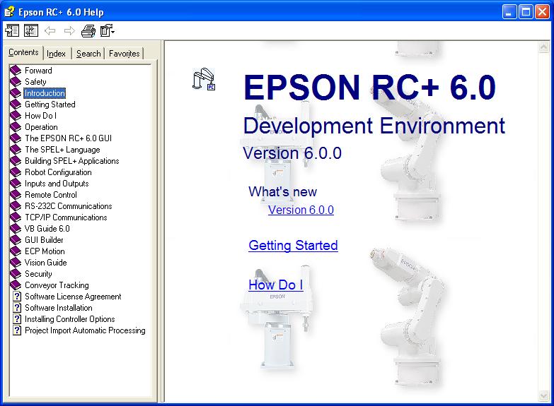 5. The EPSON RC+ 6.0 GUI 5.14 Help Menu The Help Menu contains selections for accessing the help system and manuals along with version information. 5.14.1 How Do I Command (Help Menu) Select How Do I to view topics that contain information for performing common tasks in EPSON RC+ 6.