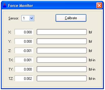To add a board, click the Add button. A new force sensor will be shown in the tree on the left, and the controls used to configure the sensor will become enabled. 4. Enter the NI DAQ device name.