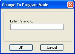 4. Operation 4.2.4 Start Mode Dialog When the start mode is set for Auto, then a dialog is displayed at start up that allows you to change the startup mode using a password.