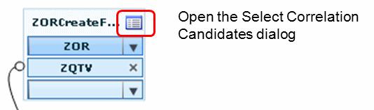 2 Selecting Correlation Candidates - Detailed Settings This section describes additional settings to be configured when selecting correlation candidates.