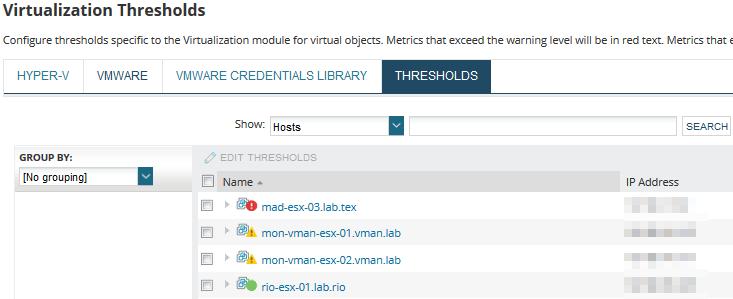 Edit a VM specific threshold As recommendations and alerts trigger, the default global thresholds may need to be adjusted for the baselines of your environment.