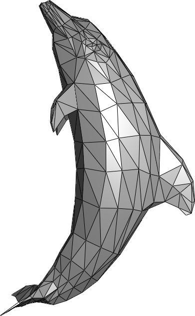 Mesh Models the surface as a connected set of planar facets Usually triangular meshes Triangles are local good approximations of the surface