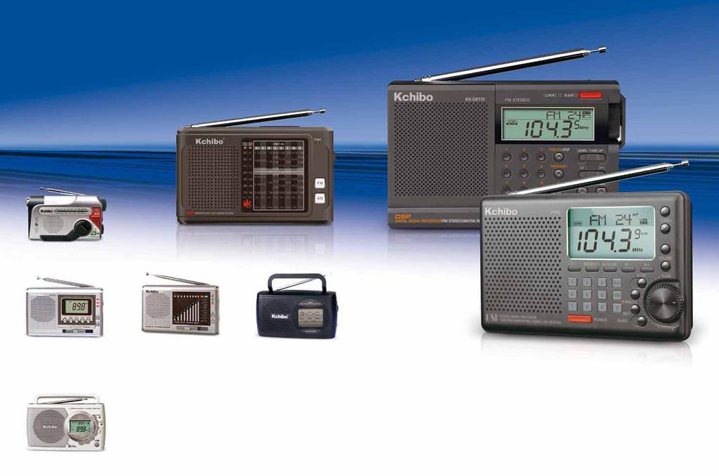 Capitalization of $40 million Multifunction radio (KK-P02) 2 bands: FM/MW 126 x 78 x 36mm Radio with DSP (KK-SP801) Will be available soon 10-band FM/MW/SW (1-8) radio External power or two AA