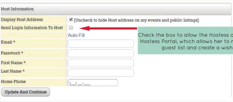 Display Host Address Uncheck the box to hide the Hostess address from appearing on your replicated site.