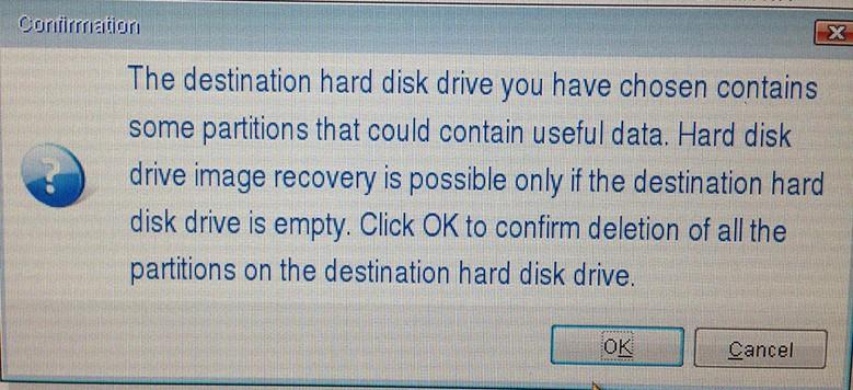 Step 11: Recovery Wizard Select destination of Disk 1:
