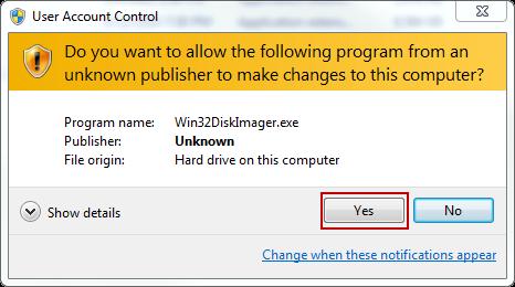 exe You may be presented with a dialog box to allow the program to run: Step 2: Select