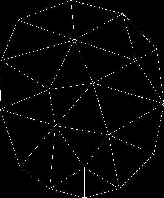Delaunay triangulation Input : vertices Output : triangles composed by the vertices The