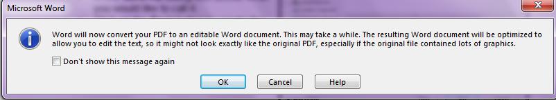 Create a PDF A PDF file is created to be able to be opened on any computer. This comes in handy when you're not sure what program the recipient is using.