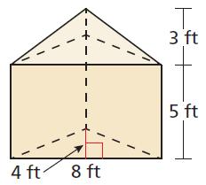 Problem 3 Find the volume of the composite figure.