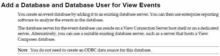 Correct Answer: C /Reference: : QUESTION 66 Which two permissions are required by the Events Database user? (Choose two.) A. Create Tables B. Delete Views C. Modify Tables D.