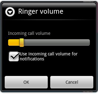 Chapter 2: The basics To adjust ringer volume 1. Tap Application drawer > Settings> Sound & display. 2. Tap Ringer volume or press the Volume key on the right side of your phone to activate the volume window.