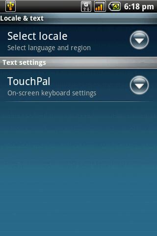 Chapter 4: Entering information Setting the input method Your phone supports several text input methods, select your preferred method. 1. Tap Application drawer > Settings > Locale & text. 2.