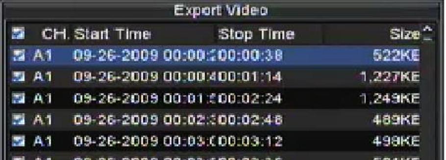 DVD writer. 6.2 Exporting Files To export recorded files: 1.
