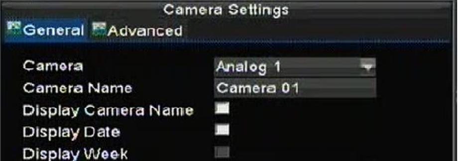 10. Camera Management 10.1 Configuring OSD Settings On Screen Display (OSD) settings can be configured in the Camera Management menu.