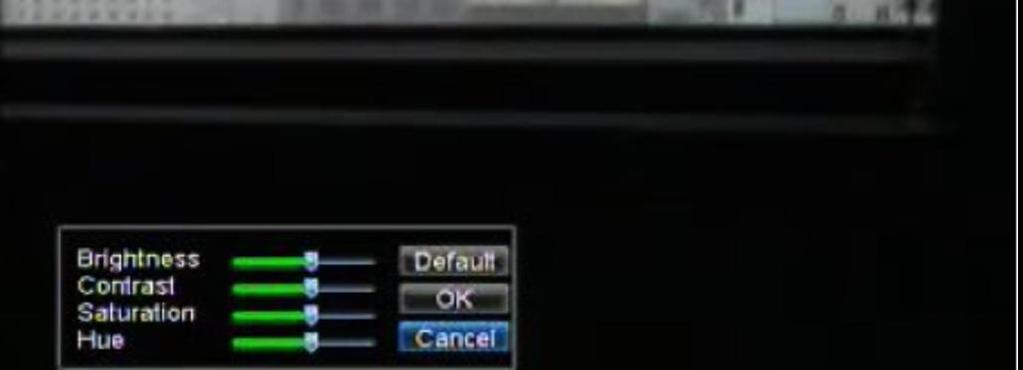 Select channel to adjust display settings under Channel number. 3. Select the Advanced tab to enter the Advanced Camera Settings menu, shown in 10.