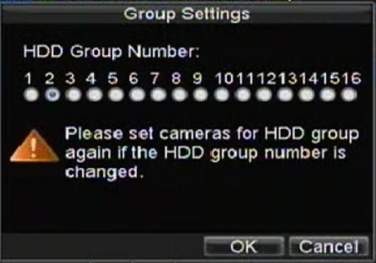 After the has been initialised, the status of the will change from Abnormal to Normal. 11.2 Setting Groups Your DVR can separate multiple s into groups.