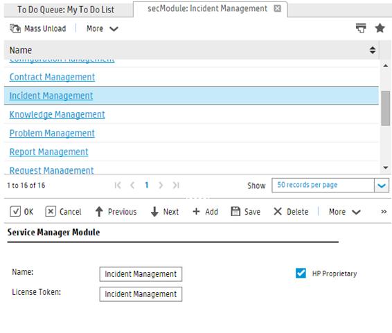 Best practices for tailoring Service Manager Codeless module If you want to add a new Service Manager Codeless module to Service Manager, you must first add a new Security module.