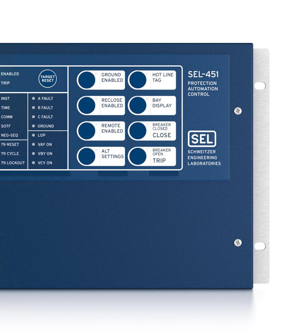 Front-panel LEDs indicate custom alarms and provide fast and simple information to assist dispatchers and line crews with