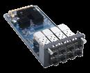 Slim Type GbE LAN Modules GbE Copper Modules AX93316-8GI Ethernet Controller: Intel 82580EB Interface: 8 x RJ-45 LAN Bypass: N/A Extension Bus: 1 x PCIe x8 GbE Fiber Modules AX93322-8FI Ethernet
