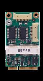 Express Mini Module with COM Features From factor Specification Dimension Ordering Information AX92906 (P/N:E392906100) USB to 2 Channel high speed RS-232 ports Supports one half-size PCI