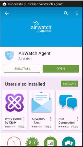 Enroll Your Android Device Using the AirWatch Agent 1.