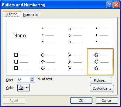 Turning off Bullets or Numbering Click in the line of text that is bulleted or numbered. On the Ribbon, click on the Home tab. In the Paragraph group, click on the Bullets button to turn off bullets.