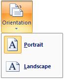 slides, handouts, notes pages or the outline view Orientation to print on