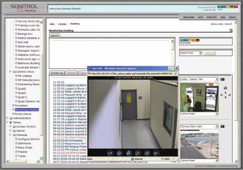 TWO POWERFUL PLATFORMS Sonitrol eaccess Integrated Security Platform (eaccess 5000) Able to handle a broad range of security management functions, including live monitoring, photo ID, elevator