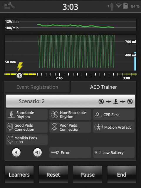 BLS Instructor Mode AED Trainer 2 and AED Trainer 3 Enable this feature in BLS settings by selecting the AED Trainer type.