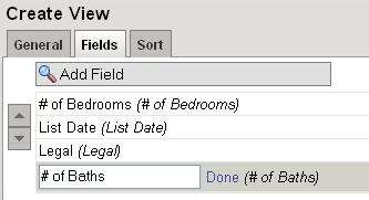 10 Preferences You may reorder your selected fields by clicking on the field name and using the arrow buttons.