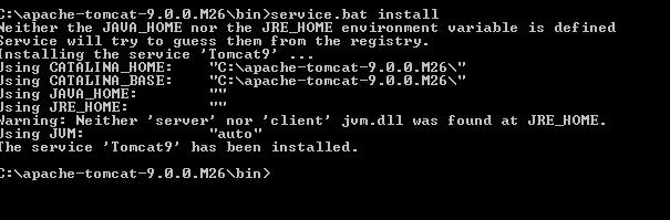 3.3.2 Install Apache Tomcat as a Windows Service 1.