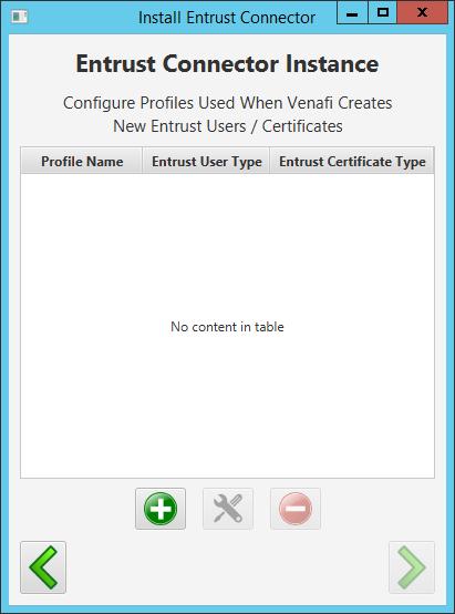 4.2.15 Configure econnector Instance Profiles An econnector Instance Profile is a mapping between the user type template, the certificate type, and the friendly name.