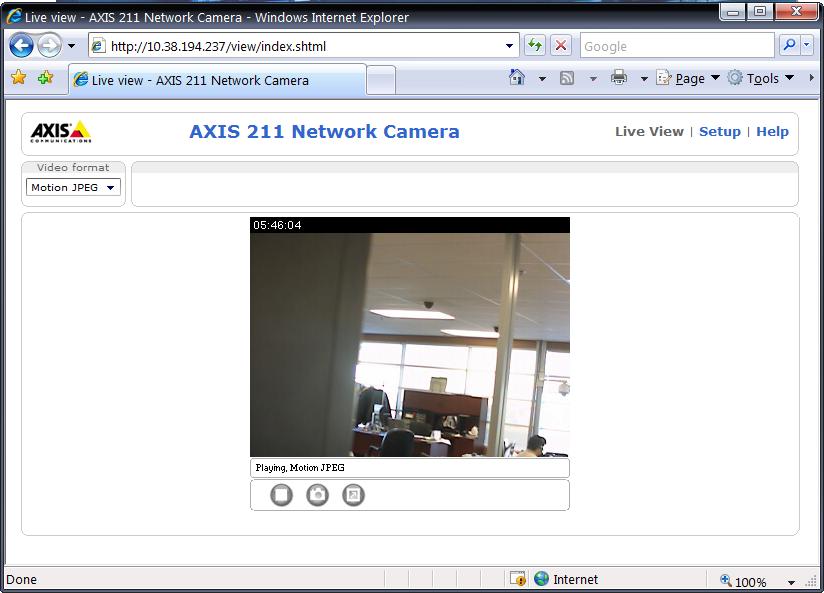 WebViews WebViews allow you to view video camera Web pages preconfigured from
