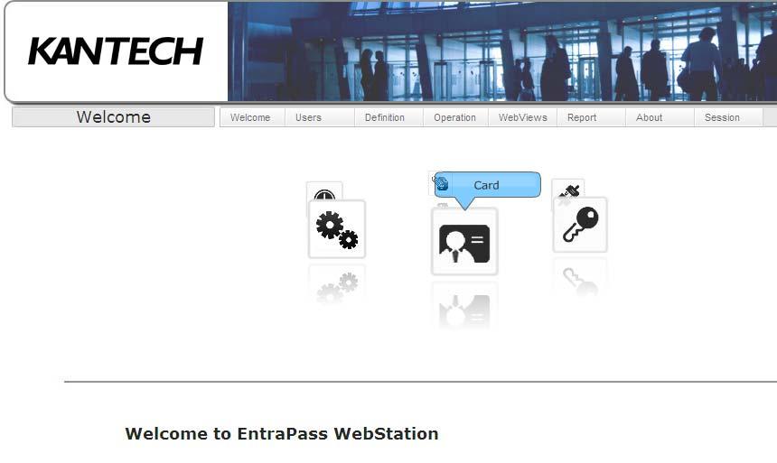 EntraPass WebStation User Manual Card Management Adding a New Card Users Menu 1.