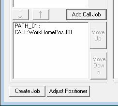 In the "Default Settings" dialog, if jobs have been registered under the "Environment" tab, calls to those jobs can