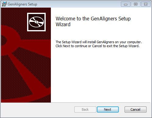 Installation of Sequence Alignment Tools 5 Installing Sequence Alignment Tools (GenAligners 3.0) Step 2.