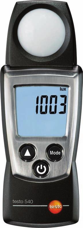 This makes the testo 540 ideally suited to the measurement of light intensity at workplaces.