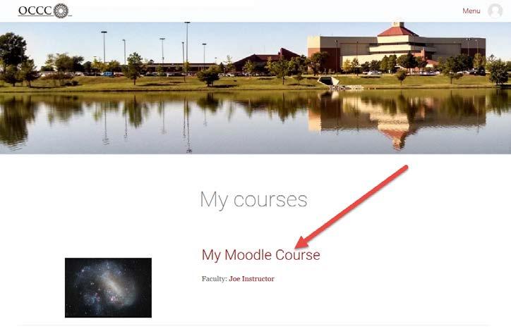 I found my course, now what do I do? The above image displays a typical course home page.
