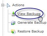 4. To move a backup, tick the checkbox next to the backup name and click the Move button.