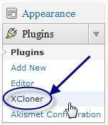 Alternatively, you can access XCloner directly using this link: http://yourwebsite.com/administrator/index.php?