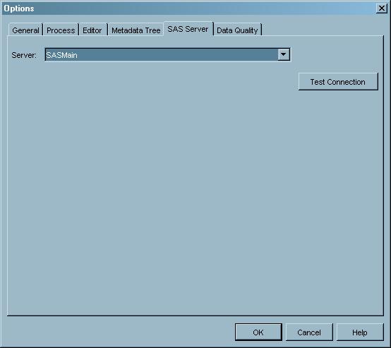 Administering SAS Data Integration Studio 4 Connecting to a Workspace Server 9 If a metadata profile has been created on this machine, you will see its name listed in the Open an existing metadata