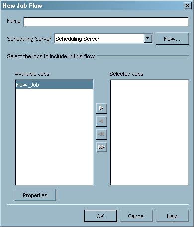 2 Deploy the new job for scheduling by right-clicking the icon for the new job and selecting Deploy for Scheduling. The Deploy for Scheduling dialog box appears.
