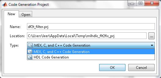 Code Generation Demo: LPF MATLAB