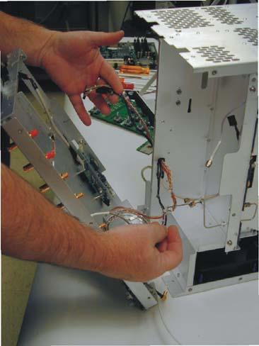 Chapter 5: Replacing Assemblies To remove and replace the touch screen, the front deck, and the controller assembly Figure 5-26 9 You can now remove the controller board and backlight inverter board