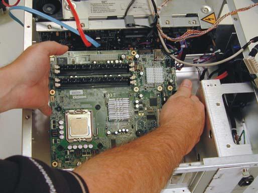 The motherboard shown below is the one in the standard 90000A models.