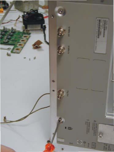 Chapter 5: Replacing Assemblies To remove and replace the acquisition boards/backplane assembly Figure 5-34 9