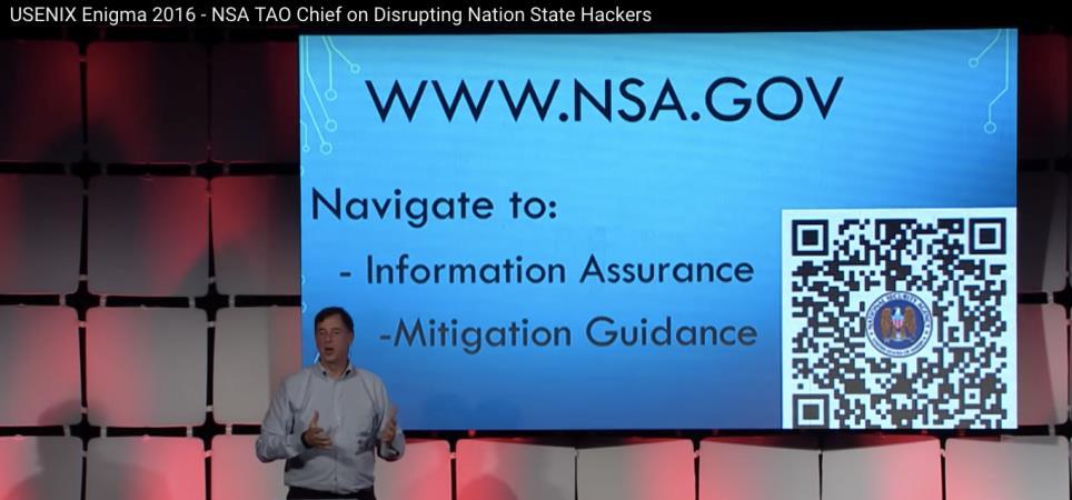 NSA TAO* Chief on Disrupting Nation State Hackers Approaches to defense Segment the network Whitelist applications https://www.youtube.com/watch?