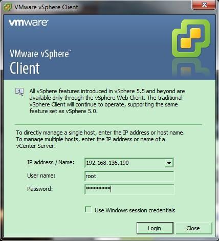 Configuration Logging iscsi target using software iscsi initiator Users can either use VMware vsphere client or VMware Web client to