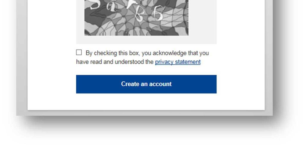 You will then access the registration screen to log in to the EU: In the upper right corner you can choose your language: Complete